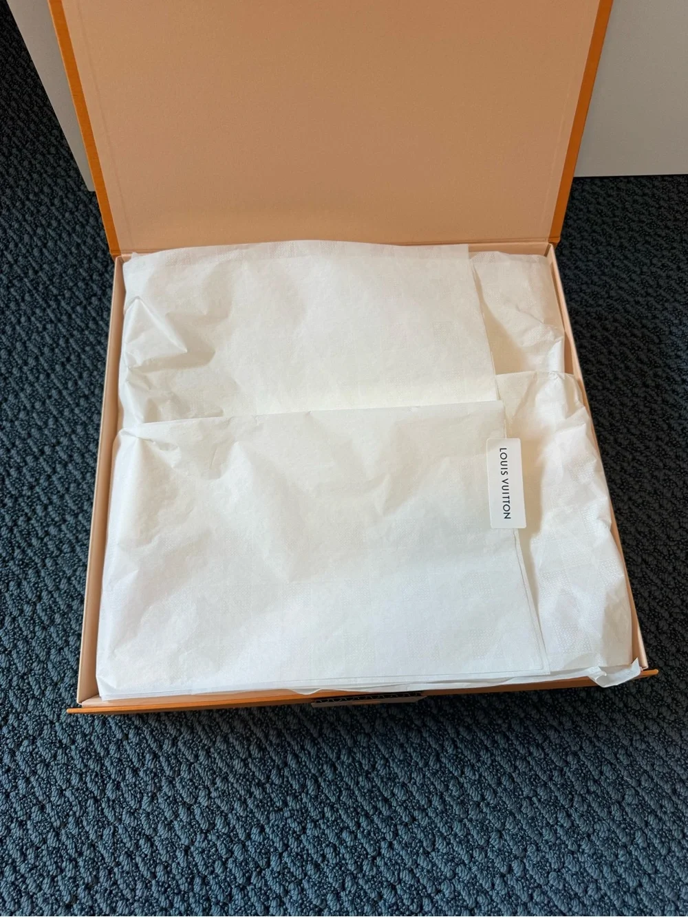 Louis Vuitton Orange Gift Bag and Box Set